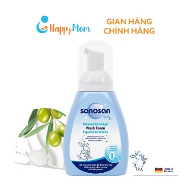 Sữa tắm tạo bọt Baby chiết xuất Olive hữu cơ Sanosan 250ml